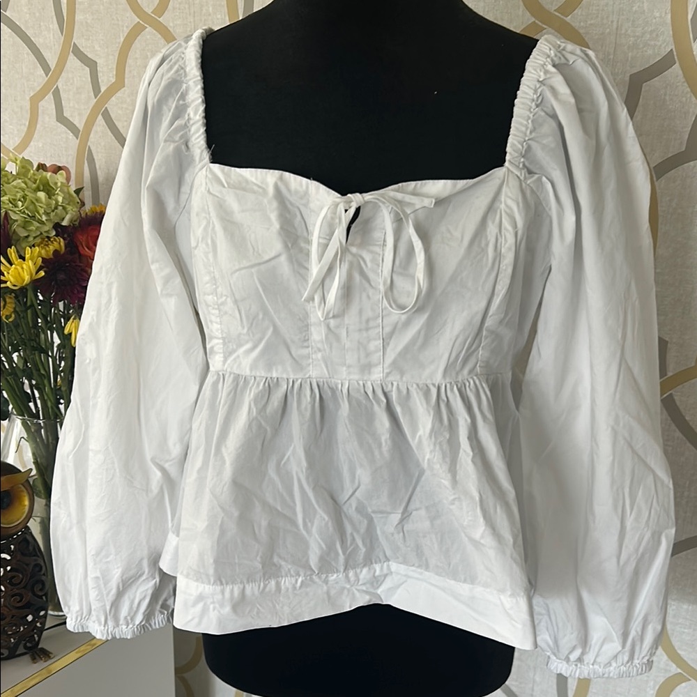 J Crew Blouse with Square Neckline - Picture 2 of 6